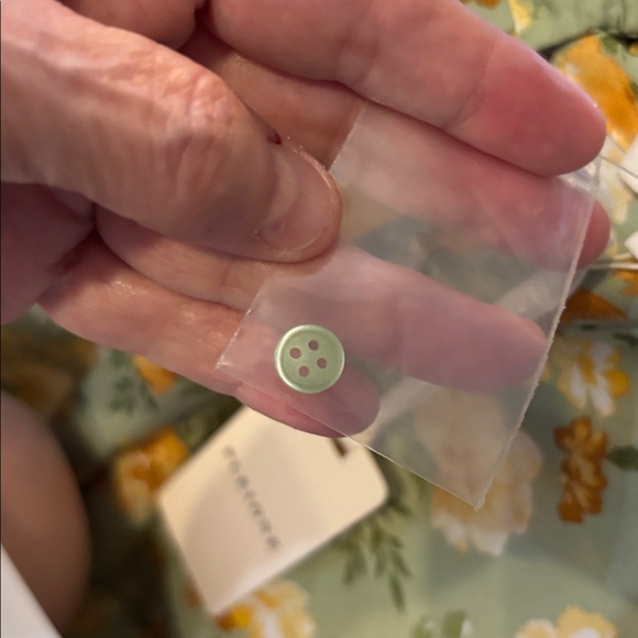 Pleione Green Floral Blouse large S392 - Picture 4 of 8